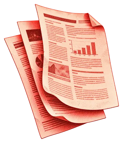 Curled PDF pages